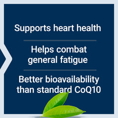 Life Extension heart health visual with CoQ10 antioxidant support.