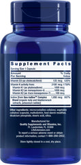 Life Extension D & K Sea-Iodine label close-up highlighting vitamin blend.