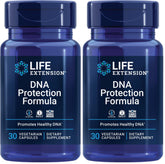 Life Extension DNA Protection Formula bottle pour showing daily supplementation use.