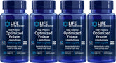 Life Extension High Potency Optimized Folate bottle for daily folate support.