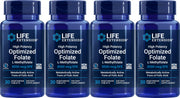 Life Extension High Potency Optimized Folate bottle for daily folate support.