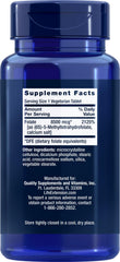 Life Extension High Potency Optimized Folate packaging highlights vegetarian tablets.