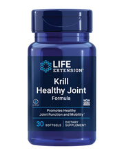 Life Extension Krill Healthy Joint Formula bottle front supports joint comfort and mobility.