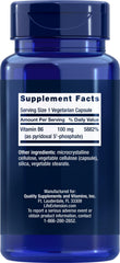 Life Extension P5P capsules ready for daily supplementation and nerve health support.