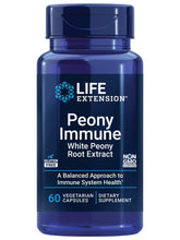 Life Extension Peony Immune bottle on shelf suggesting daily immune balance