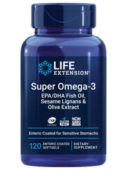Life Extension Super Omega-3 bottle may support heart and brain wellness.