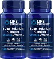 Life Extension Super Selenium Complex bottle with three selenium forms and vitamin E.
