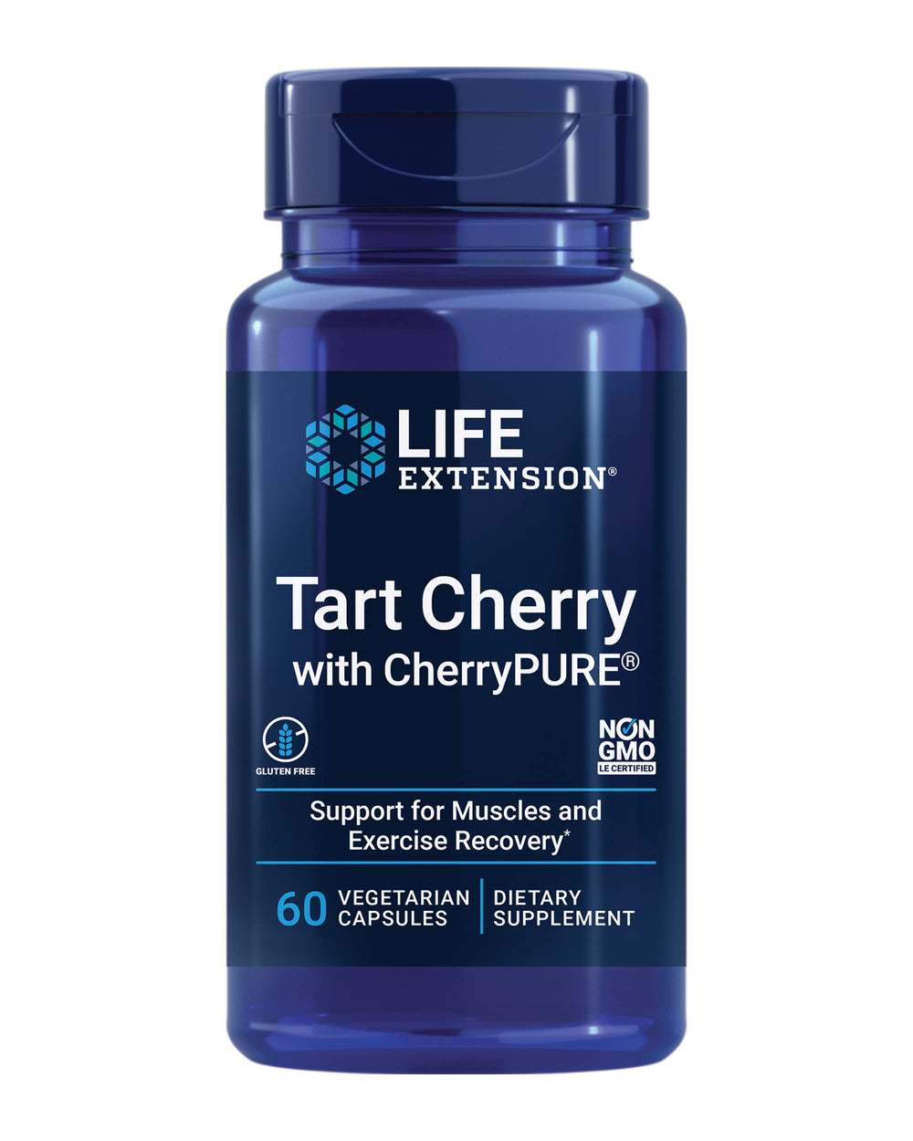 Life Extension Tart Cherry Powder Bottle showing antioxidant-rich post-workout option