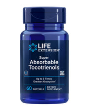 Life Extension Super Absorbable Tocotrienols bottle with pour spout supports daily wellness.