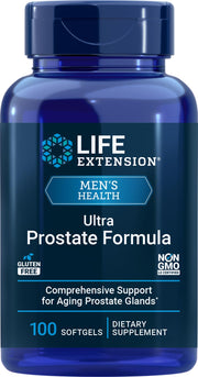 Life Extension Ultra Prostate Formula bottle front view for daily urinary support
