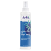 Life-flo Magnesium Oil Night Spray bottle with lavender for calming nightly routine.