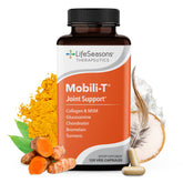 LifeSeasons Mobili-T bottle front promotes joint comfort and daily mobility.