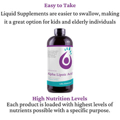 Pharmacist-formulated Life Solutions ALA liquid is gentle on the stomach.