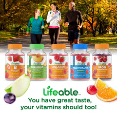 Lifeable glucose gummies kids enjoying a snack at home.