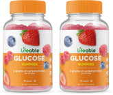 Lifeable Glucose Gummies mixed berry bottle, a tasty chew for all ages.