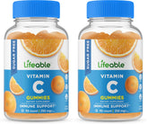 Lifeable Sugar Free Vitamin C bottle viewed from above for daily immune support.