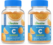 Lifeable Sugar Free Vitamin C bottle viewed from above for daily immune support.