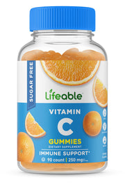Lifeable Sugar Free Vitamin C orange gummies bottle — immune-supporting snack