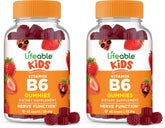 Lifeable Vitamin B6 Gummies for Kids bottle with strawberry flavor.