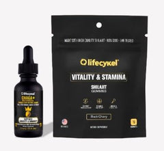 Life Cykel Mongolia Warrior Pack chaga extract liquid bottle for easy daily use.