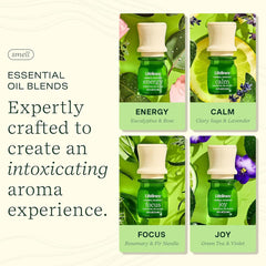 Lifelines Herbal Garden Energy aroma featuring eucalyptus and rose for a revitalizing space