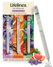 Lifelines Pen Diffuser Set Nature's Escape trio shown for focused scented writing.