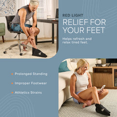LifePro therapy wrap demonstrates non-contact light penetrating the foot area.