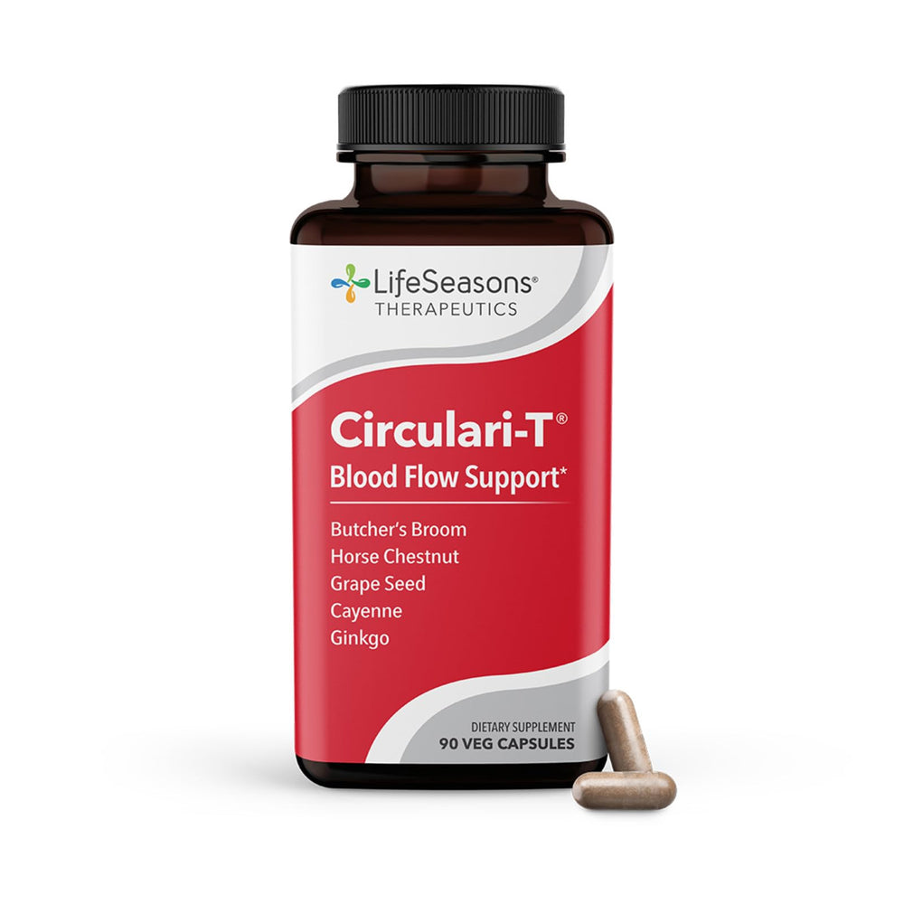 LifeSeasons Circulari-T bottle front showing circulation support benefits