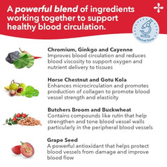LifeSeasons Circulari-T ingredients scene with natural blend