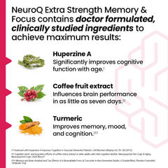 LifeSeasons NeuroQ ingredients huperzine-a close-up: natural formulation.