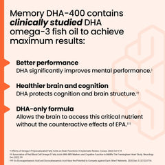 LifeSeasons NeuroQ-400 DHA purity badge, safety and toxin-free ingredients