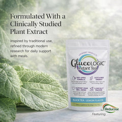 LifeSense GlucoLogic packaging box highlights premium, non-GMO ingredients.