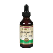 LIFETIME oregano oil olive leaf drops bottle for daily immune support.