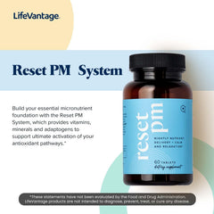 LifeVantage Reset PM supports a calm night-time routine for better unwinding.