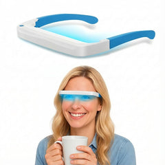 Light Therapy Glasses front view for portable mood and energy support.