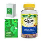 Lightspring Calcium Plus Vitamin D bottle front showing the bone-support supplement