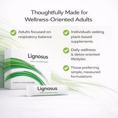 Lignosus Lung Support sachets ready for convenient daily use