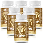 LIGUSTERI NAD+ liposomal softgel bottle ready for daily energy support.