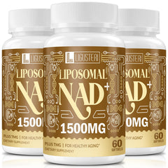 LIGUSTERI liposomal NAD+ bottle highlighting premium energy support.
