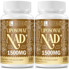 Ligusteri liposomal NAD+ with TMG bottle on shelf highlighting energy support
