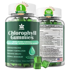 LILICARE Chlorophyll Gummies bottle for daily wellness and plant-based support.