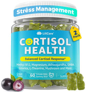 LILICARE Cortisol Gummies bottle for convenient daily calm and stress support.