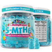 LILICARE Kids L-Methylfolate Gummies bottle front for easy daily support.