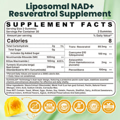 Close-up of the LILICARE label shows NR 1000mg and resveratrol.
