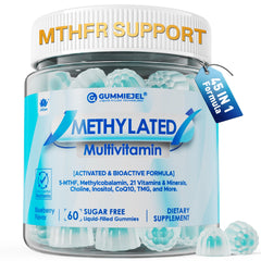 LILICARE methylated multivitamin gummies hero bottle showing daily wellness benefits