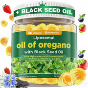 LILICARE oregano oil bottle showing potential immune-support.