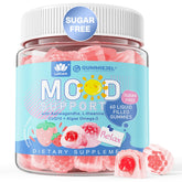 LILICARE sugar-free Ashwagandha Calm Gummies jar offers vegan relaxation in strawberry flavor.