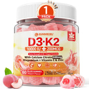 LILICARE D3K2 gummies bottle for daily bone support.