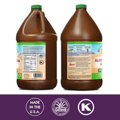 Lily of the Desert aloe gel served in a glass for hydration and glow.
