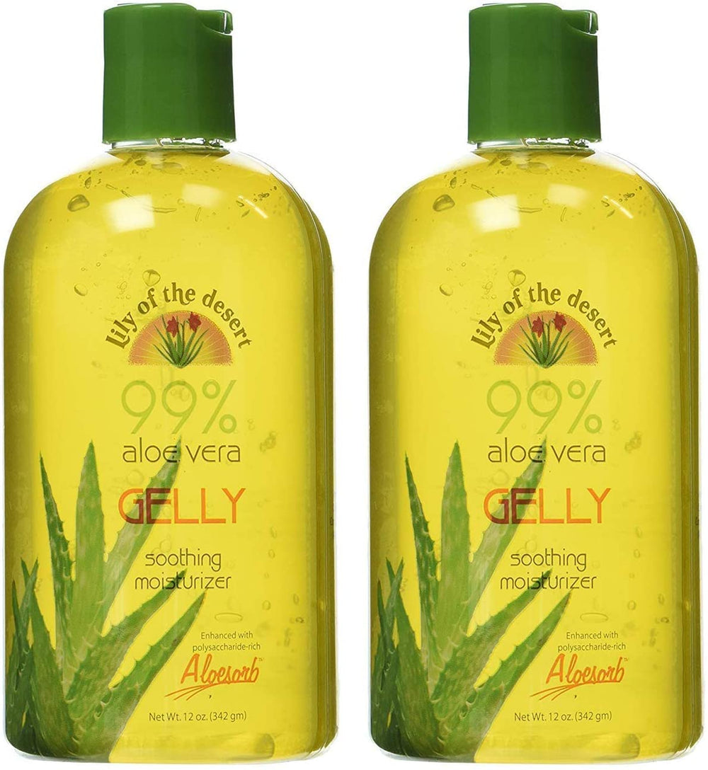 Lily of the Desert Gelly Moisturizer bottle shown for daily hydration and soothing skin.